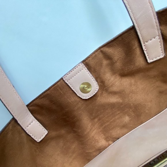 Street Level brand vegan dusty pink laser-cut bag - Picture 3 of 6